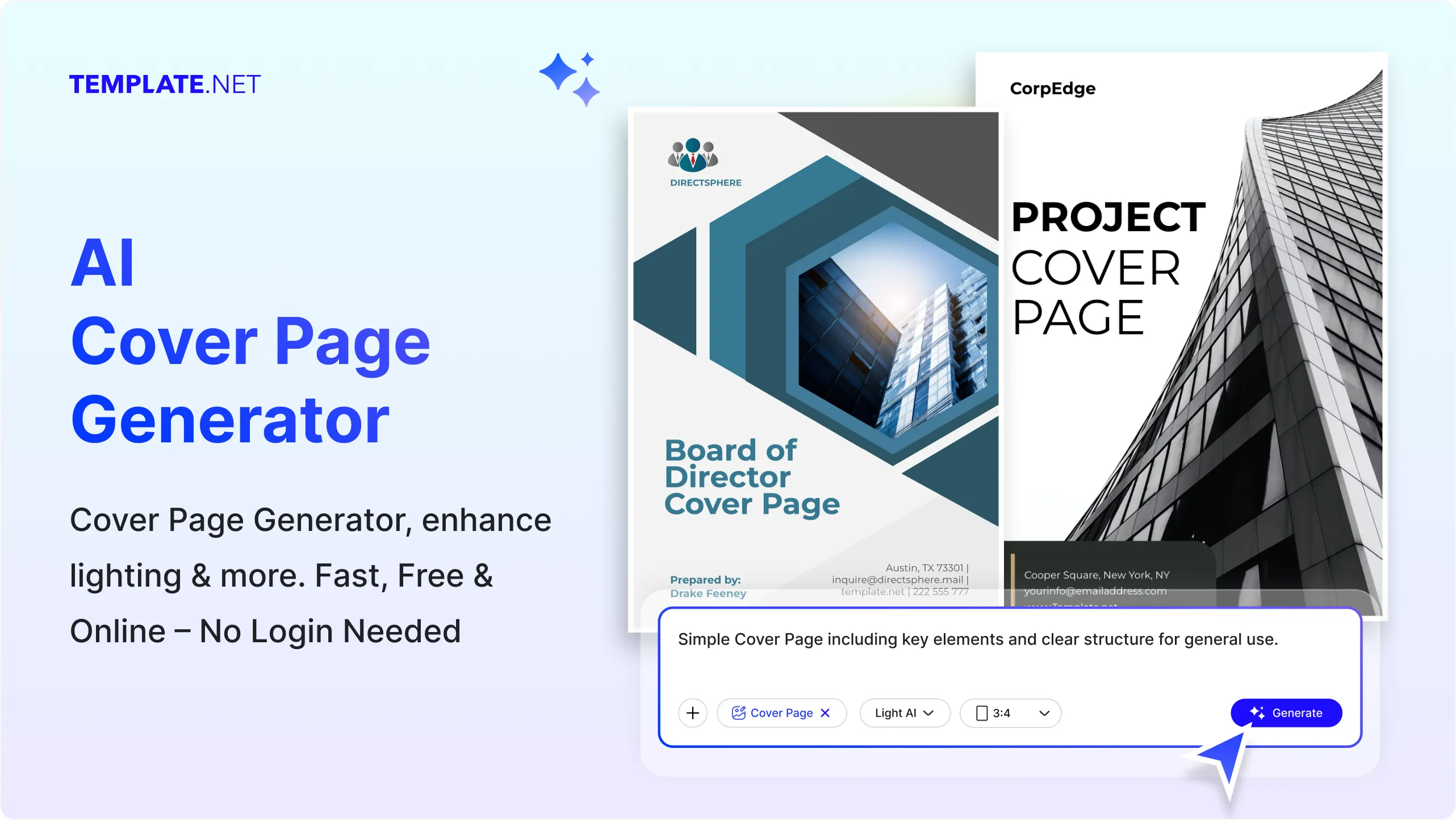 Free AI Cover Page Generator, Create Professional Cover Images Online [ No Signup ]